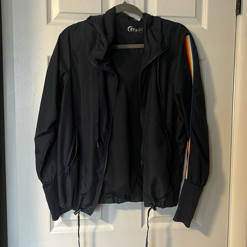 Navy Rainbow Bomber Jacket NWT